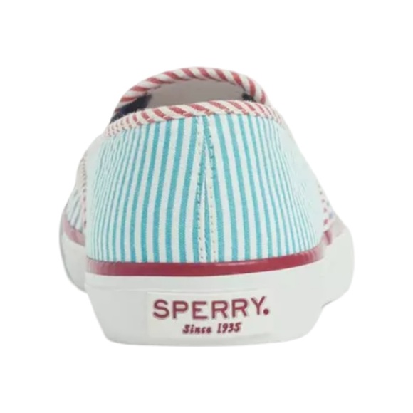 Sperry X Brooks Brothers “Seersucker” Slip On Boat Shoe - Picture 8 of 10